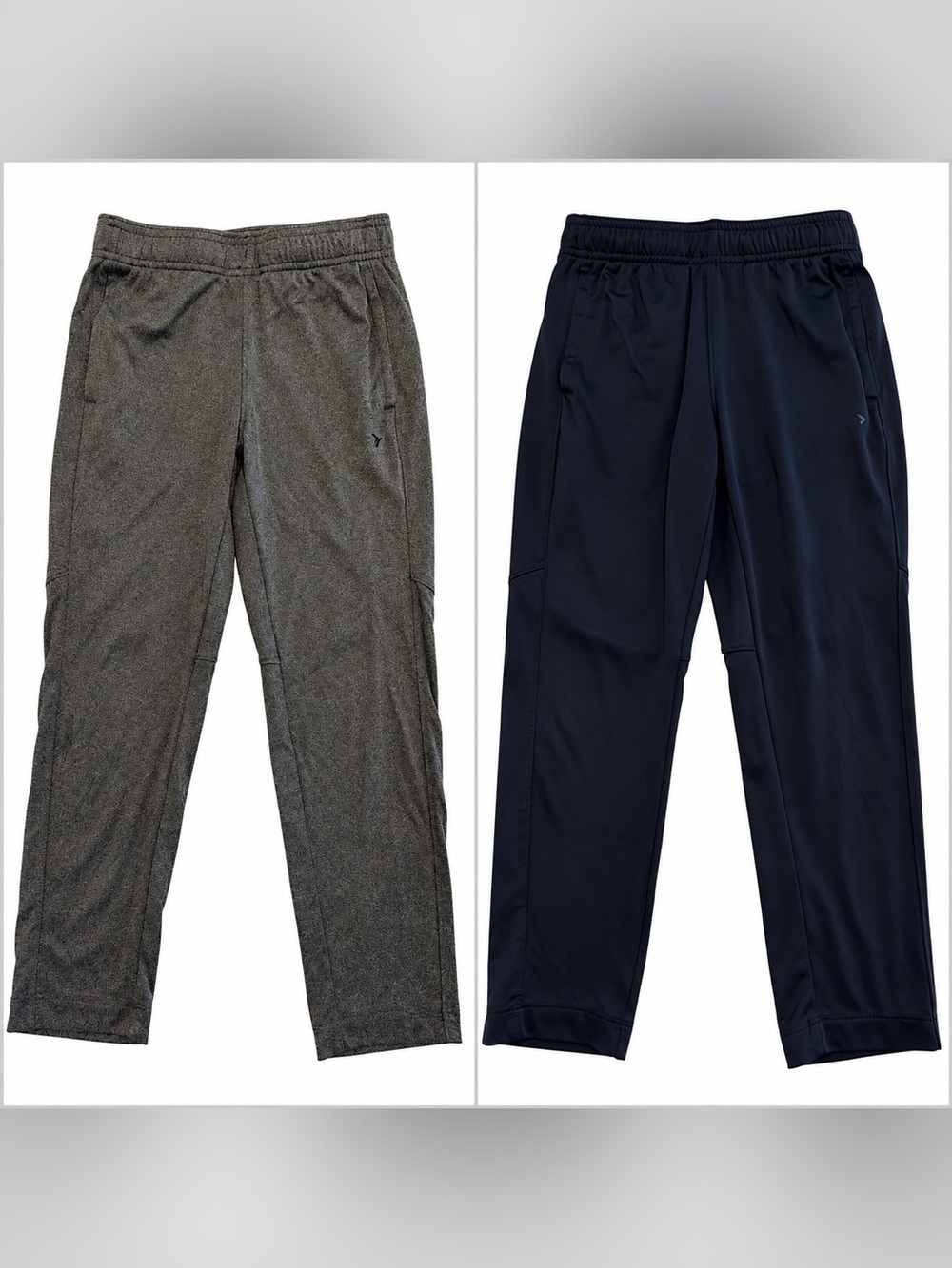 OLD NAVY Gray & Navy Blue Boys Kids Joggers size medium (8)
